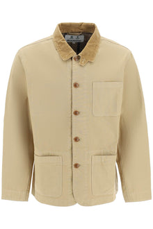  Barbour chore jacket with corduroy colalr