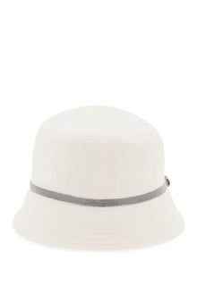  Brunello cucinelli shiny band bucket hat with