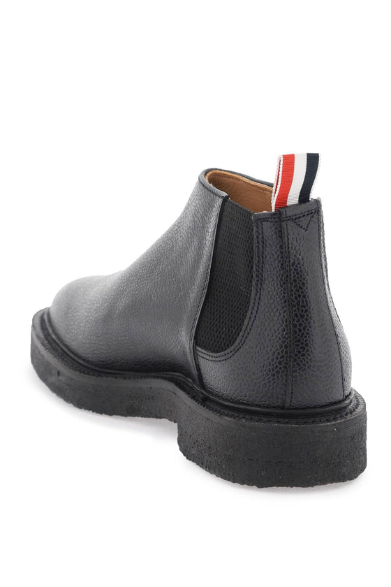 Thom browne mid top chelsea ankle boots