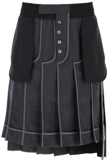  Thom browne inside-out pleated skirt