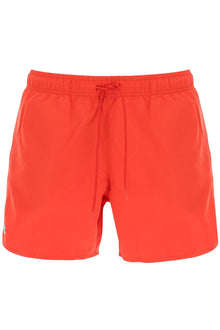  Lacoste logo patch swim shorts