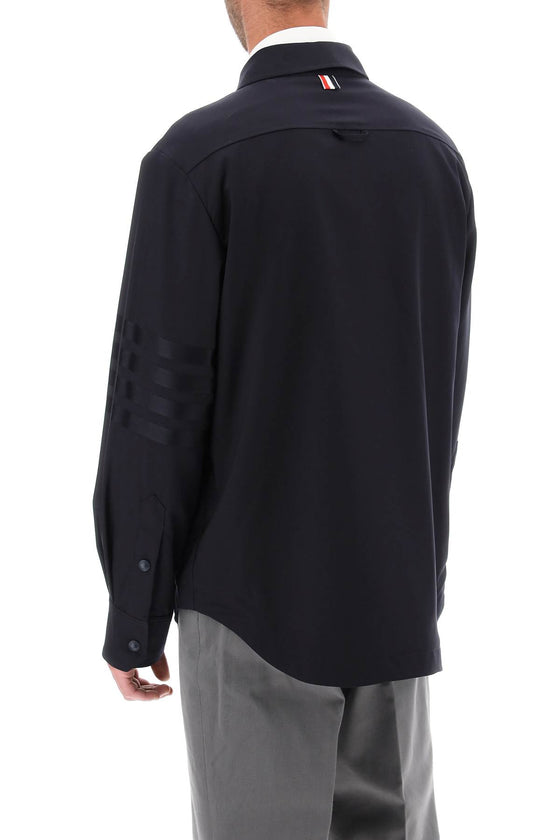 Thom browne 4-bar shirt in light wool