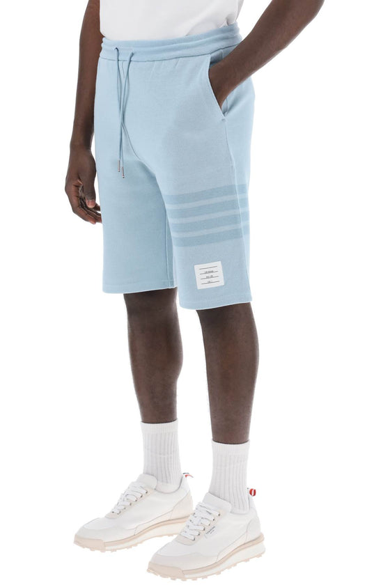 Thom browne 4-bar shorts in cotton knit