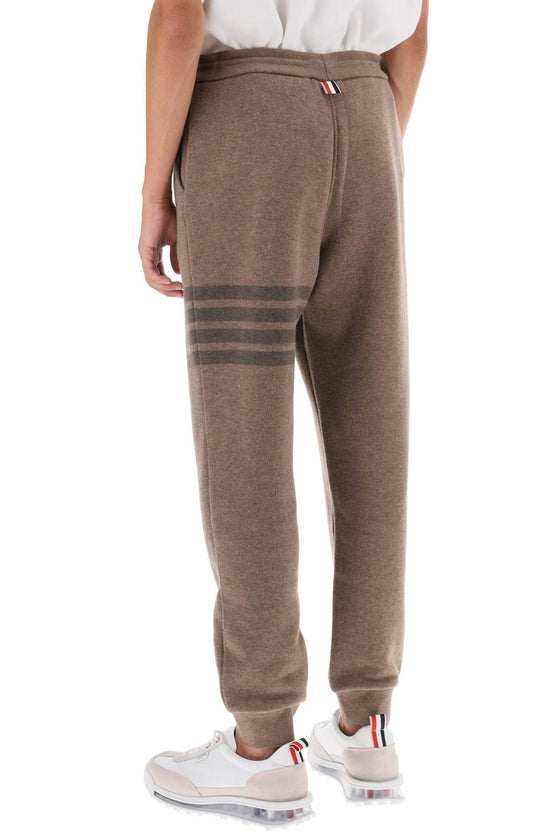 Thom browne 4-bar loopback-wool sweatpants
