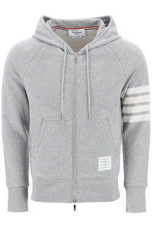  Thom browne 4-bar zip-up hoodie