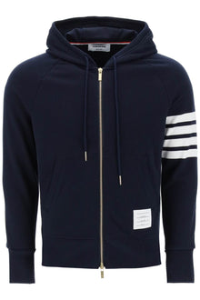  Thom browne 4-bar zip-up hoodie