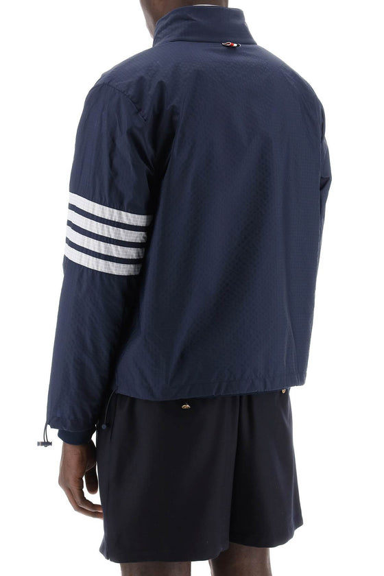 Thom browne 4-bar ripstop windbreaker jacket