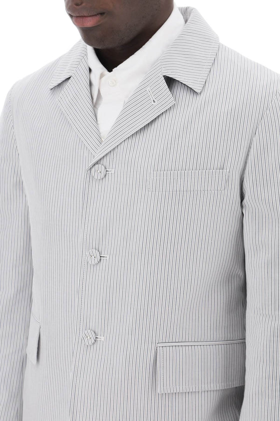 Thom browne striped deconstructed jacket