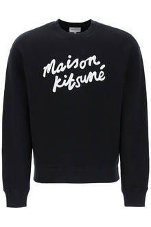  Maison kitsune crewneck sweatshirt with logo