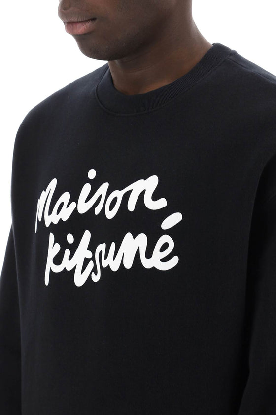 Maison kitsune crewneck sweatshirt with logo
