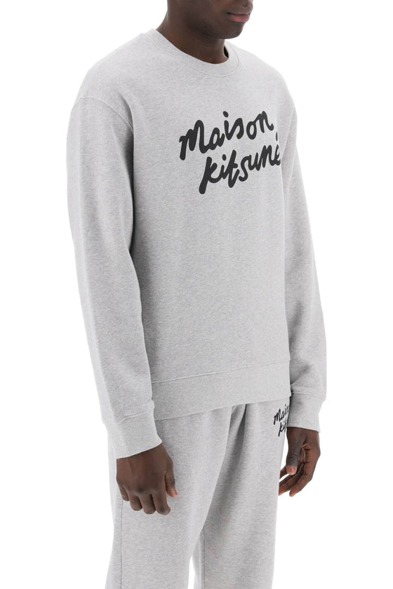 Maison kitsune crewneck sweatshirt with logo