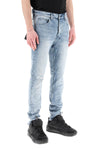 Ksubi 'chitch spray out yellow' slim fit jeans