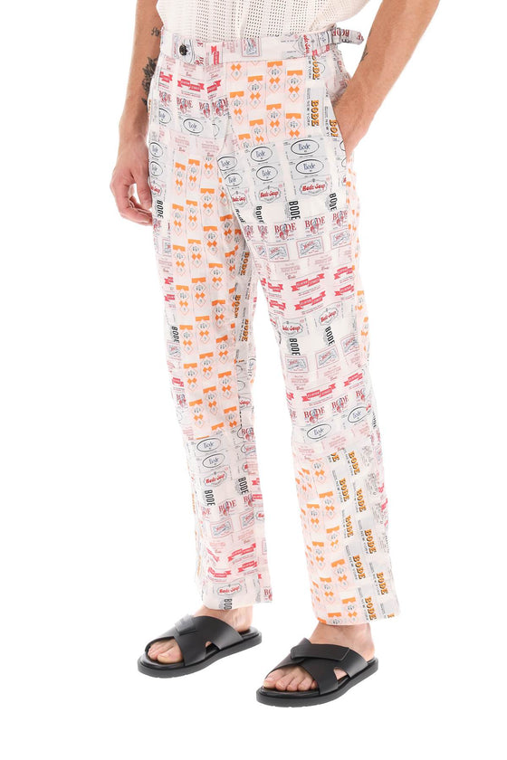 Bode 'clinton street label' patchwork pants