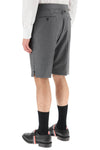 Thom browne super 120's wool shorts with back strap