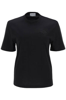  Mvp wardrobe 'monforte' t-shirt with tonal logo embroidery