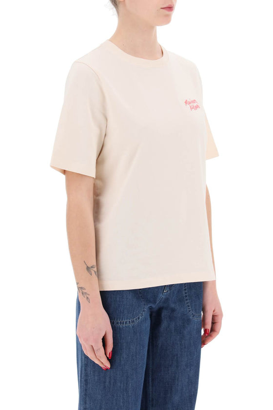 Maison kitsune "round-neck t-shirt with embroidered