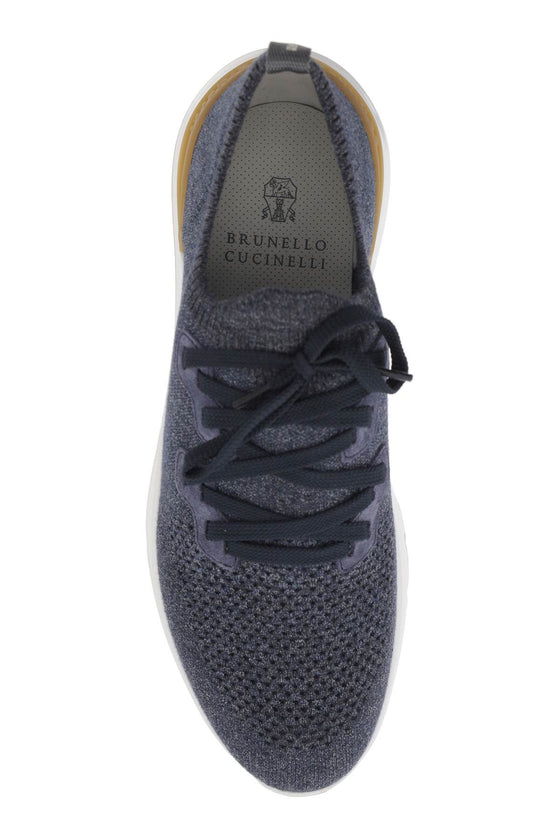 Brunello cucinelli sneakers in maglia chiné
