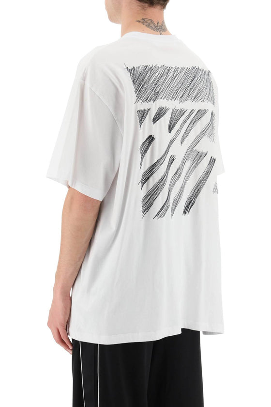 Off-white scribble diag oversized t-shirt