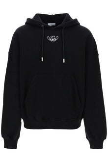  Off-white hooded sweatshirt with paisley