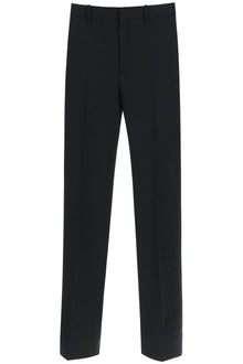  Off-white slim tailored pants with zippered ankle