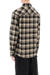 Off-white check flannel shirt