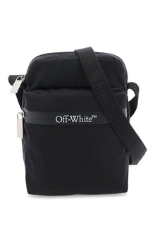  Off-white nylon crossbody bag