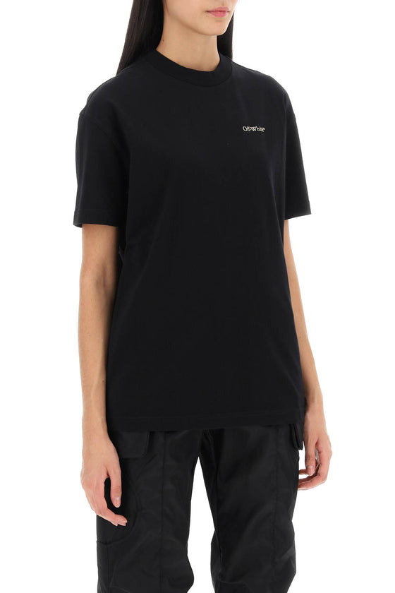 Off-white t-shirt with back embroidery