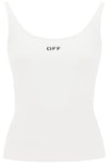 Off-white tank top with off embroidery