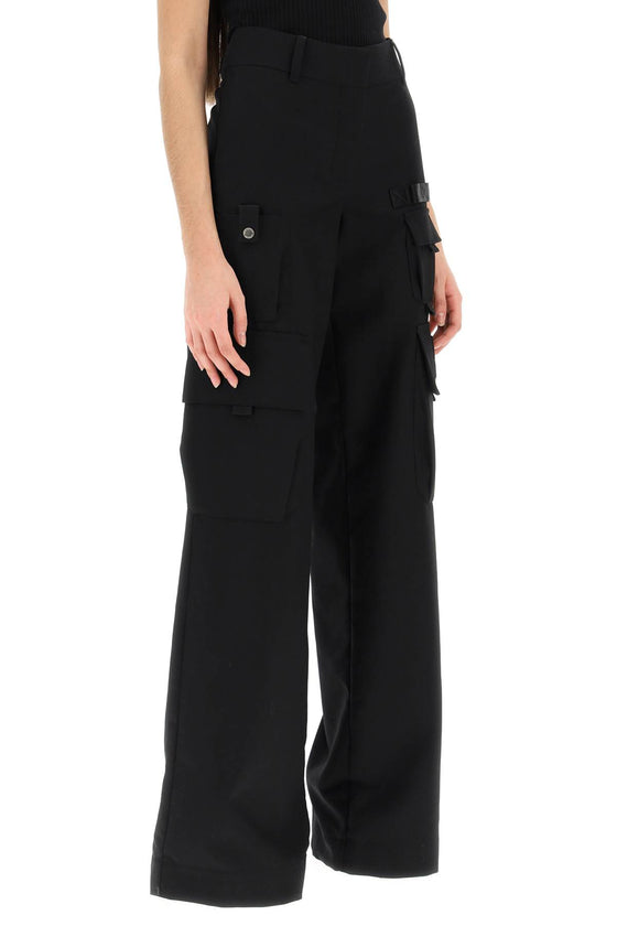 Off-white wool cargo pants