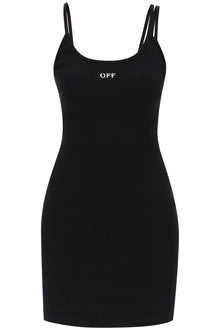  Off-white tank dress with off embroidery