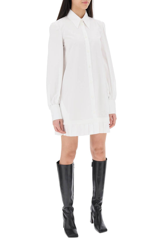 Off-white mini shirt dress
