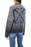Off-white arrow mohair sweater