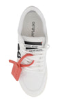 Off-white low canvas vulcanized sneakers in