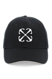  Off-white baseball cap with embroidery