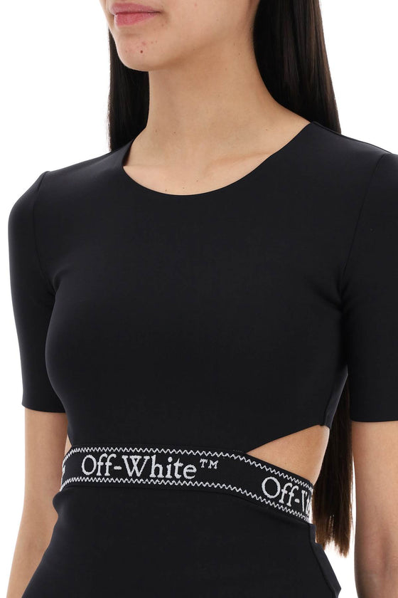 Off-white "logo band t-shirt with cut out design