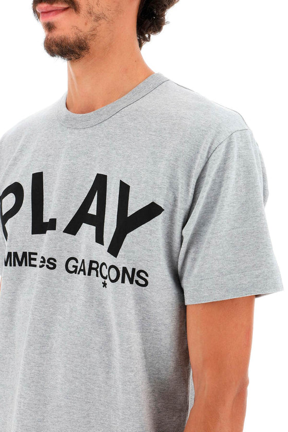 Comme des garcons play t-shirt with play print