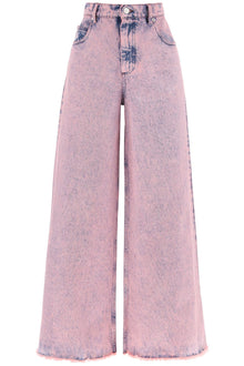  Marni wide leg jeans in overdyed denim