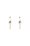 Saf safu 'pearl & roses' hoop earrings