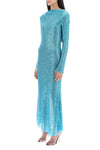 Self portrait long-sleeved maxi dress with sequins and beads