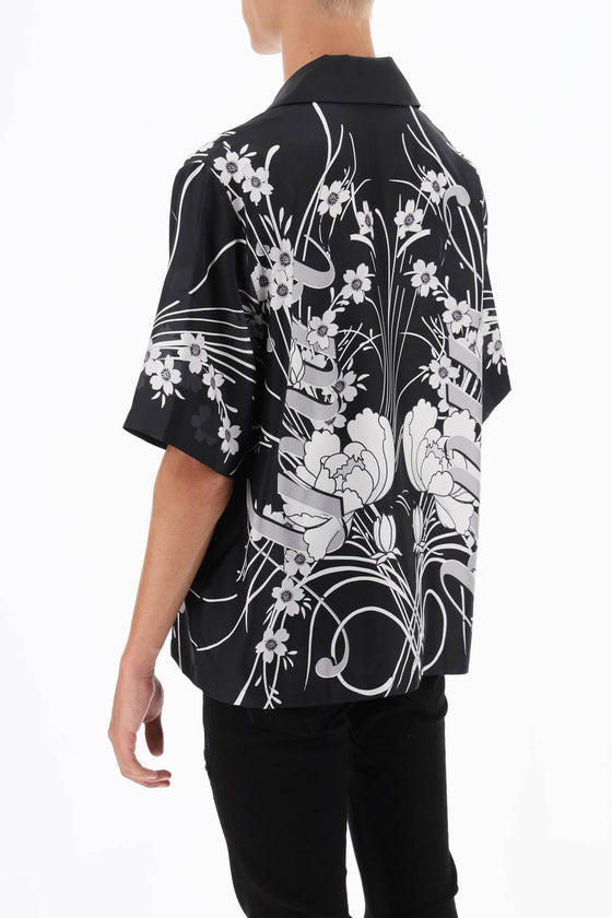 Amiri bowling shirt with floral motif