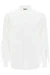Comme des garcons homme plus spiked frayed-sleeved shirt