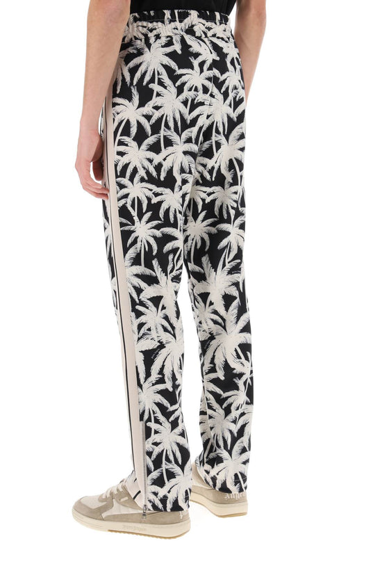 Palm angels joggers with palms print