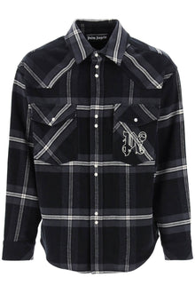  Palm angels check flannel overshirt
