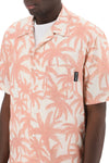 Palm angels bowling shirt with palms motif