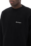 Palm angels sweater with logo embroidery