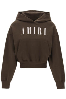  Amiri cropped hoodie with core logo