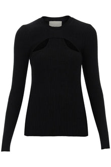  Isabel marant 'zana' cut-out sweater in ribbed knit