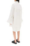 Palm angels shirt dress with bell sleeves