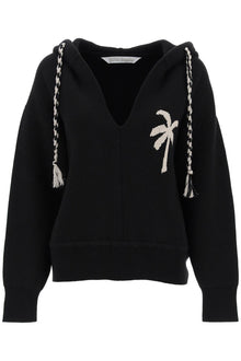  Palm angels palm knitted hoodie