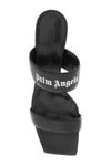 Palm angels leather mules with logo